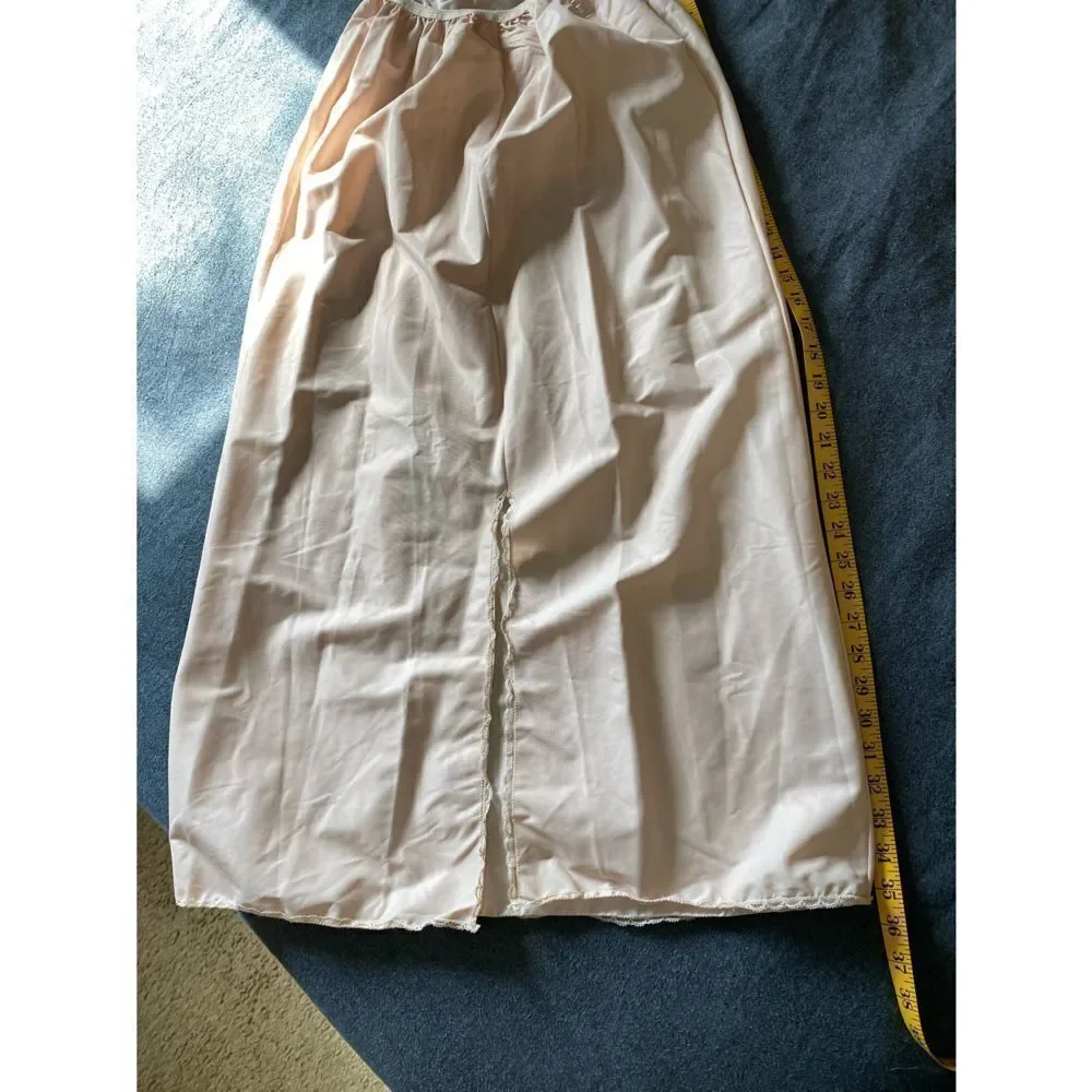 Vintage Vassarette Beige Long Half Slip - Picture 7 of 9